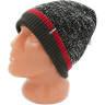 Шапка водонепроницаемая DEXSHELL Cuffed Beanie, DH353RED черная с красной полоской, размер L/XL DH353REDLXL